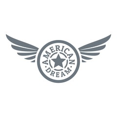 American dream logo, simple style