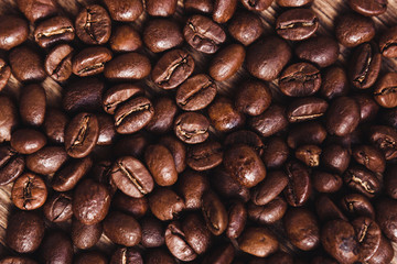 roasted coffee beans, can be used as a background.