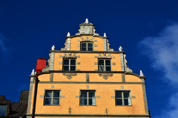 Fototapeta na wymiar immeuble ancien à Stockholm