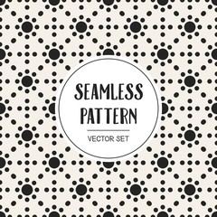 Abstract concept vector monochrome geometric pattern. Black and white minimal background. Creative illustration template. Seamless stylish texture. For wallpaper, surface, web design, textile, decor.