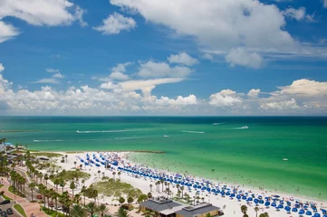 Deurstickers Clearwater Beach, Florida Golf van Clearwater, strand, kust, oceaan, Florida