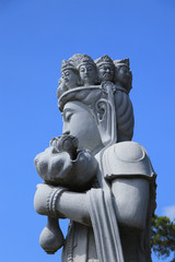 Stone statue of buddha