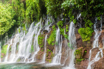 One of Chorros de la Calera, set of waterfalls near Juayua village, El Salvador