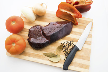 beef liver with vegetables