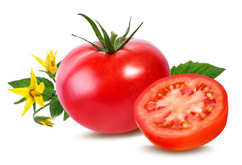     tomato isolated on white