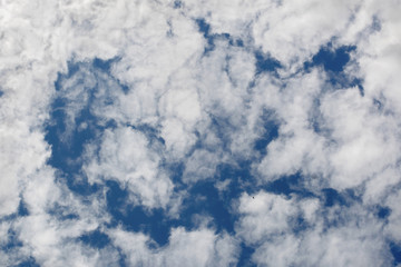 dramatic sky with dynamic cloud arrangement