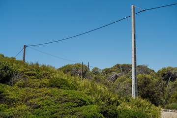 Strommast auf Mallorca
