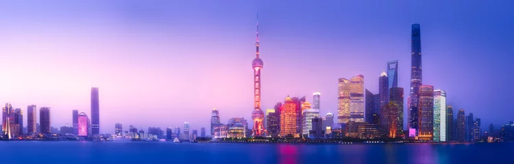 Deurstickers Shanghai skyline stadsgezicht © boule1301