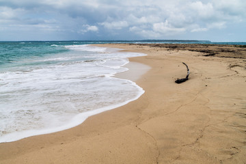 Beach at Isla Zapatilla island, part of Bocas del Toro archipelago, Panama