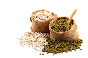 Green and white beans