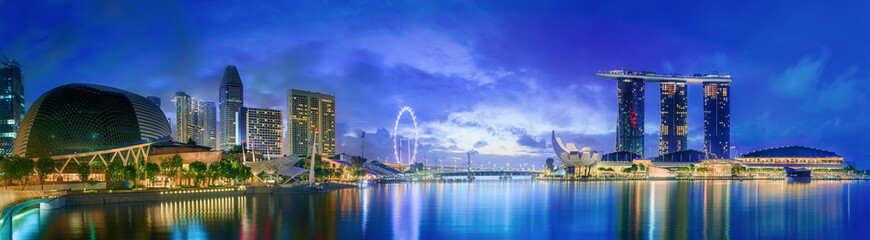 Naklejka na ściany i meble Singapore skyline background