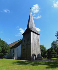 Fototapeta na wymiar Historische Kirche von Flintbek bei Kiel Schleswig-Holstein