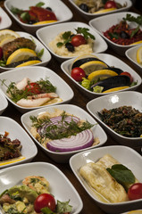 Various graves, appetizers
