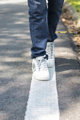 Man walking on the street