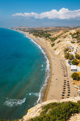 Kommos, beautiful sandy beach near Matala and Kalamaki, Crete, Greece
