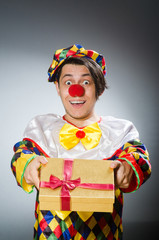 Funny clown in comical concept © Elnur