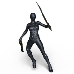 女性サイボーグ剣士 