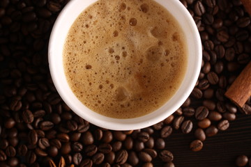 Disposable cup of coffee
