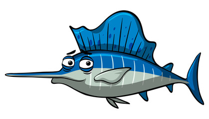 Swordfish with sleepy eyes