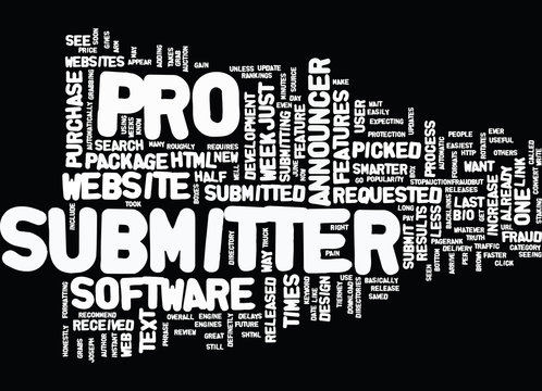 ARTICLE SUBMITTER PRO REVIEW Text Background Word Cloud Concept