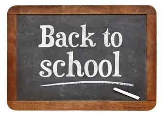 Obraz premium Back to school blackboard sign