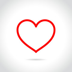 heart icon on white background