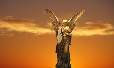 Angel in heaven guarding of souls