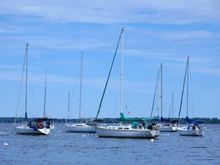 Fototapeta na wymiar Yacht marina, east coast, USA