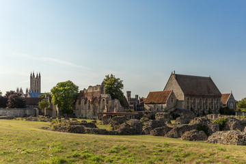 Canterbury view in summer, Kent