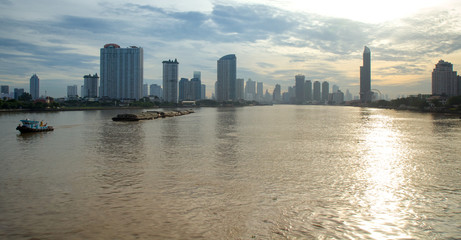  morning sunshine at Riverside in Bangkok