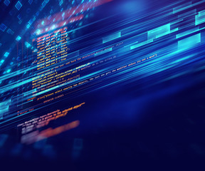 Programming code abstract technology background of software developer and  Computer script