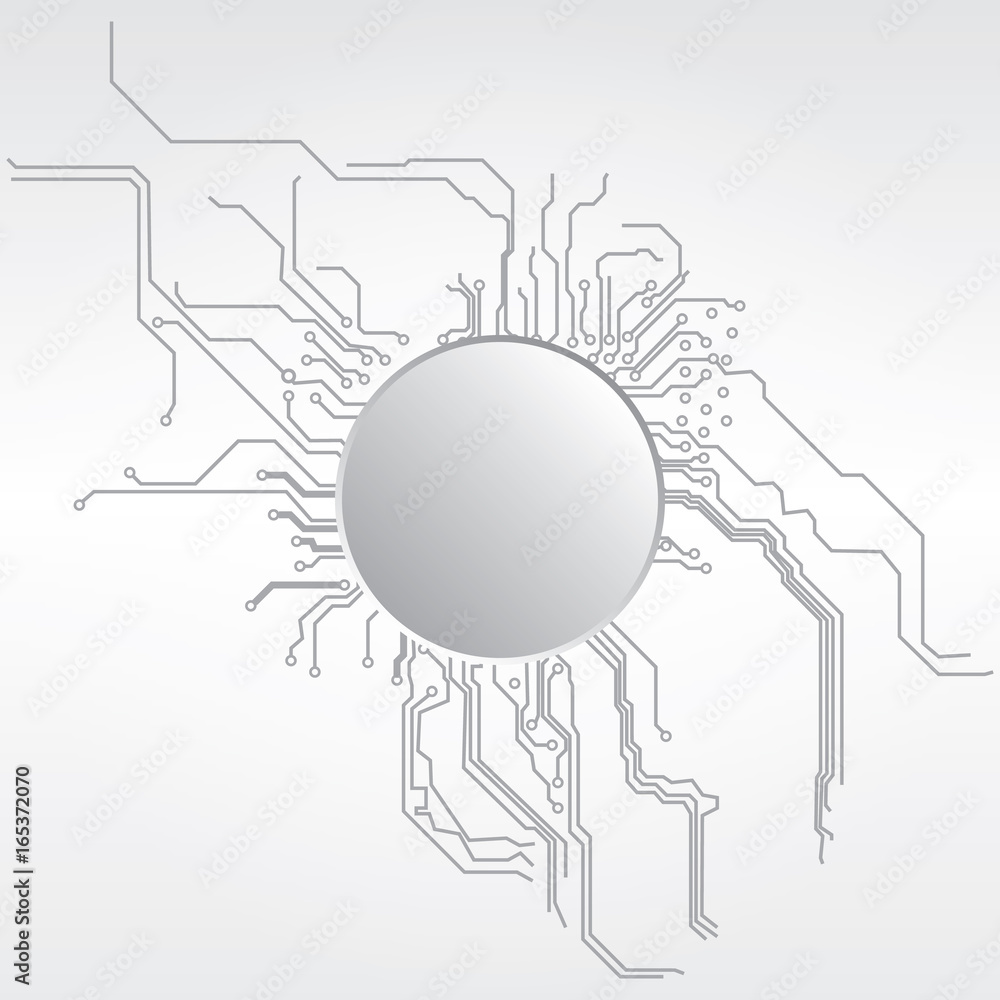 Poster abstract technology background with circuit. illustration vector design