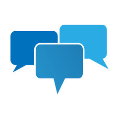  communication bubbles.  logo template.