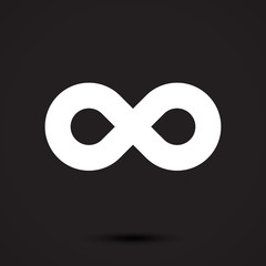 Infinity symbol icon. Vector illustration