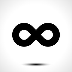 Infinity symbol icon. Vector illustration