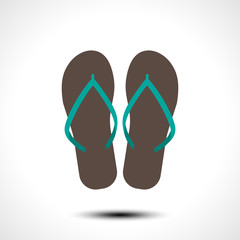 Flip flop icon. Vector illustration