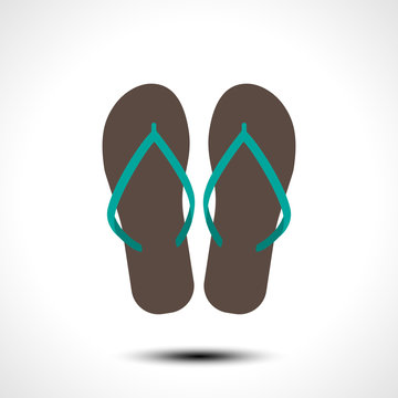 Flip flop icon. Vector illustration