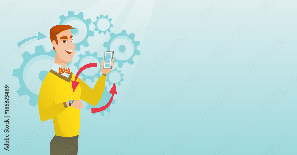 Poster synchronization between smartwatch and smartphone.
