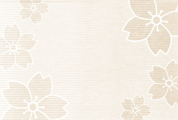 桜　年賀状　和紙　背景