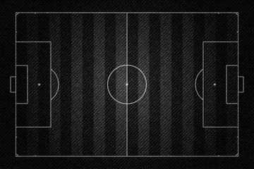 Realistic Black Denim texture of Soccer field element vector illustration design concept