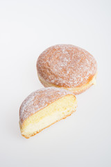 donut or sugar donut on a background.