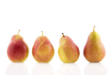 Red and yellow pears
