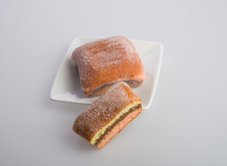 donut or sugar donut on a background.