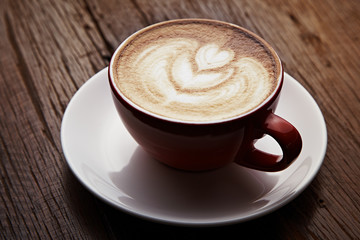 latte art heart