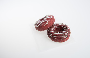 donut or fresh donut on a background.