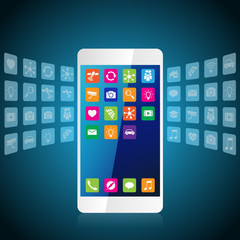 Select applications to download and install on smartphone