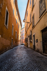 Fototapeta na wymiar Street in historical centre of Rome