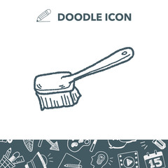 clean brush doodle