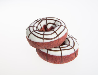 donut or fresh donut on a background.