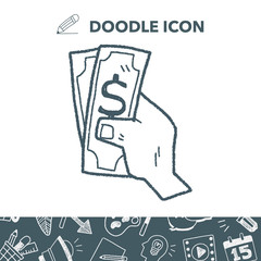 money doodle drawing